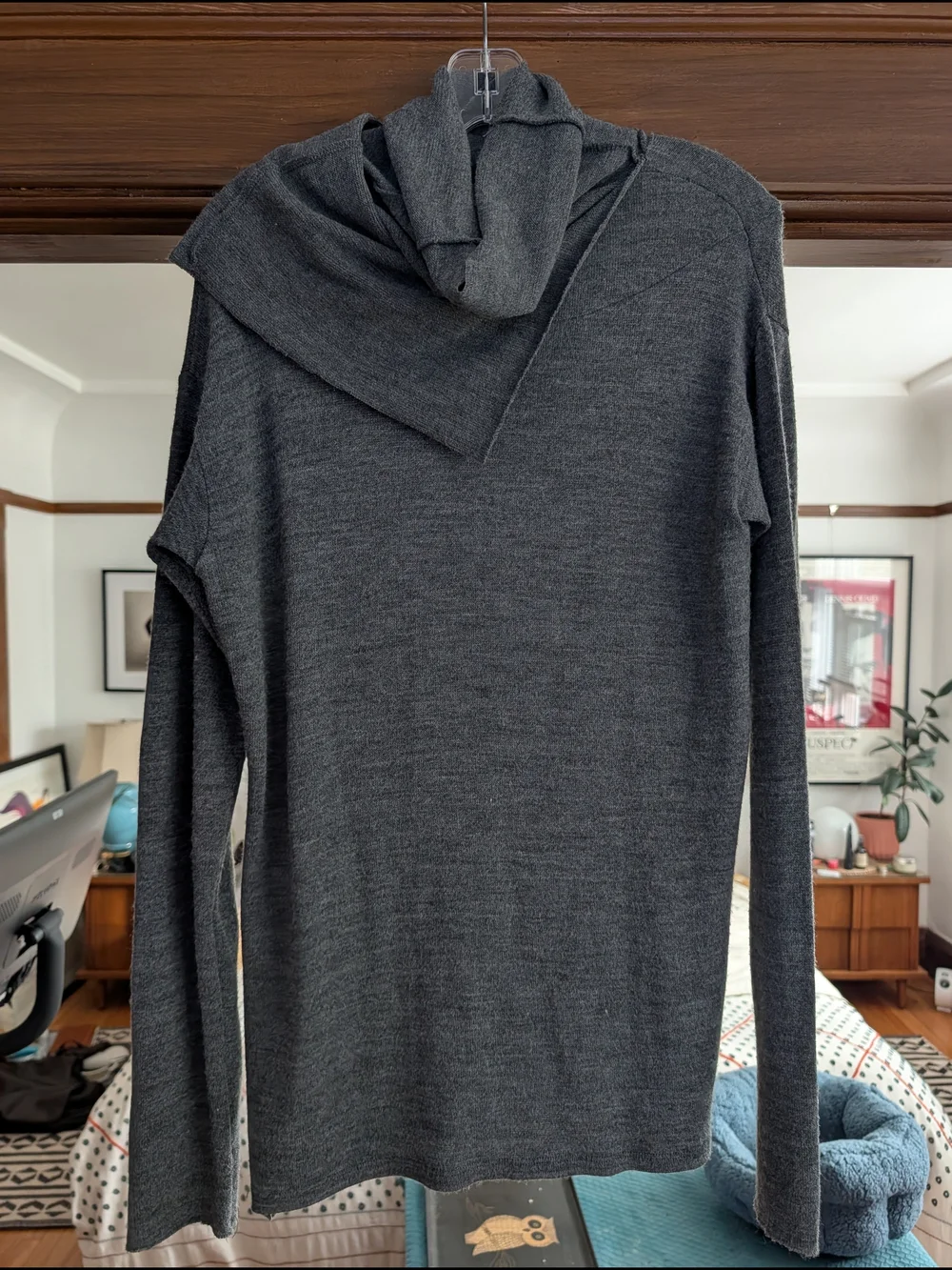 Men's Dark Gray Lightweight Knit Turtle neck